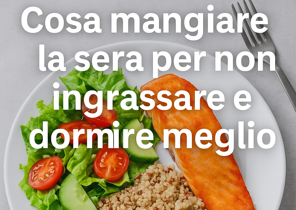 Cosa mangiare la sera per non ingrassare e dormire meglio
