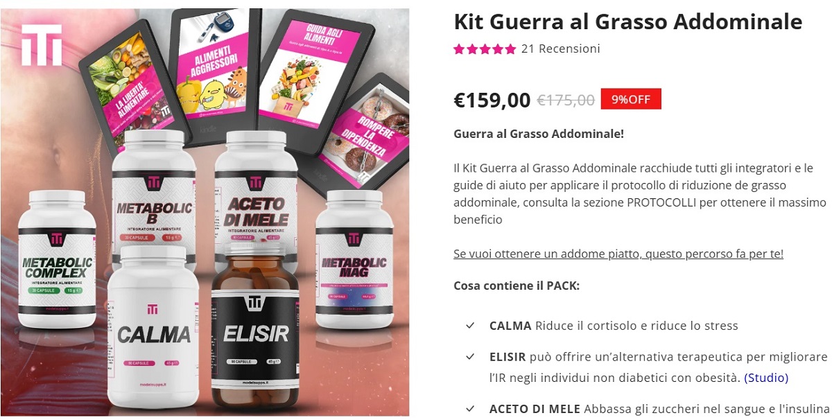 Protocollo guerra al grasso addominale Luca Veronese