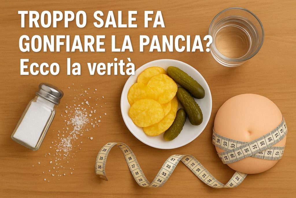 Troppo sale fa gonfiare la pancia