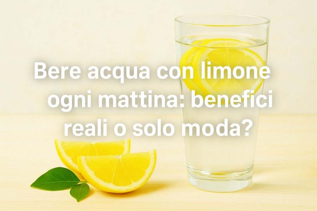 Bere acqua con limone ogni mattina