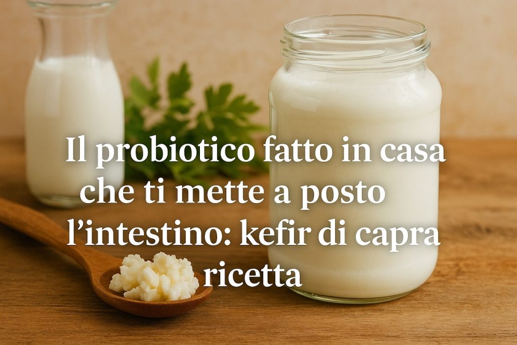 probiotico fatto in casa kefir di capra ricetta