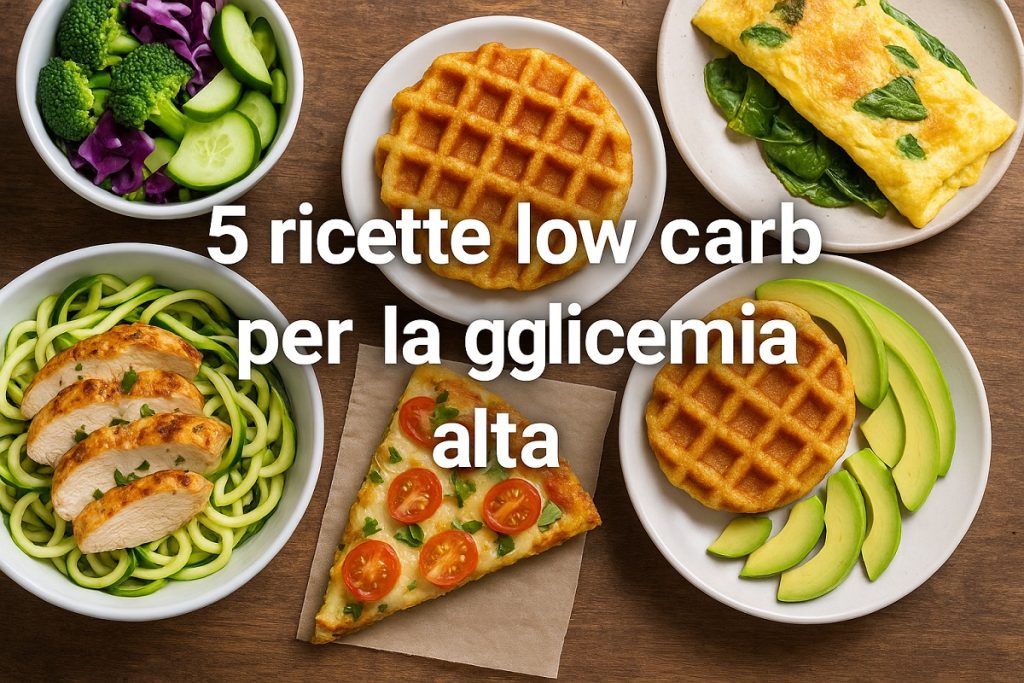 5 ricette low carb per la glicemia alta