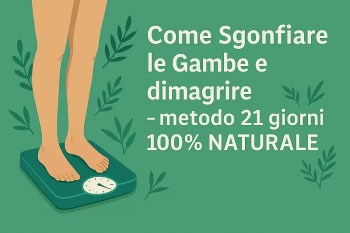 Come Sgonfiare le Gambe e dimagrire 21 giorni