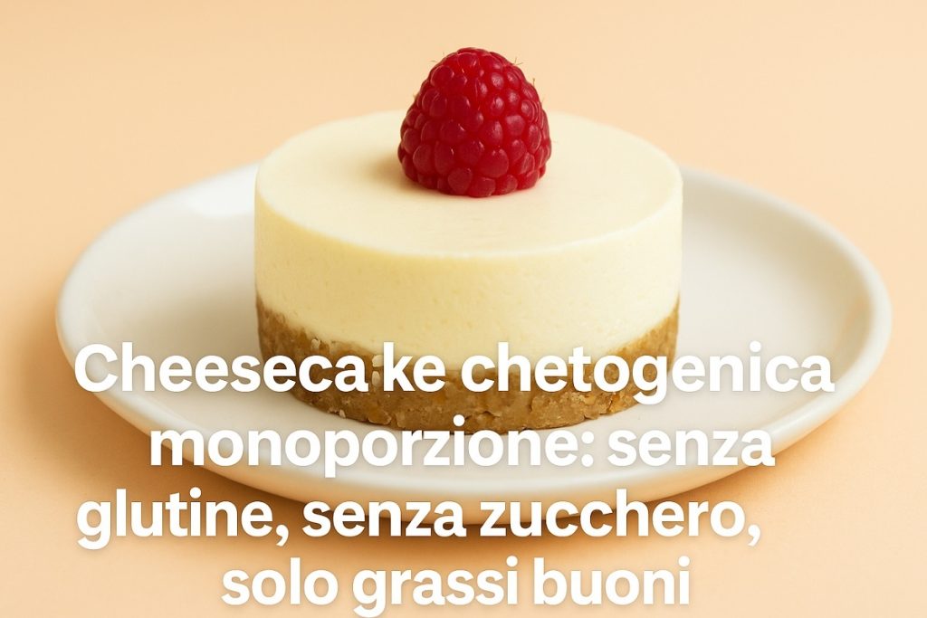 cheesecake chetogenica monoporzione