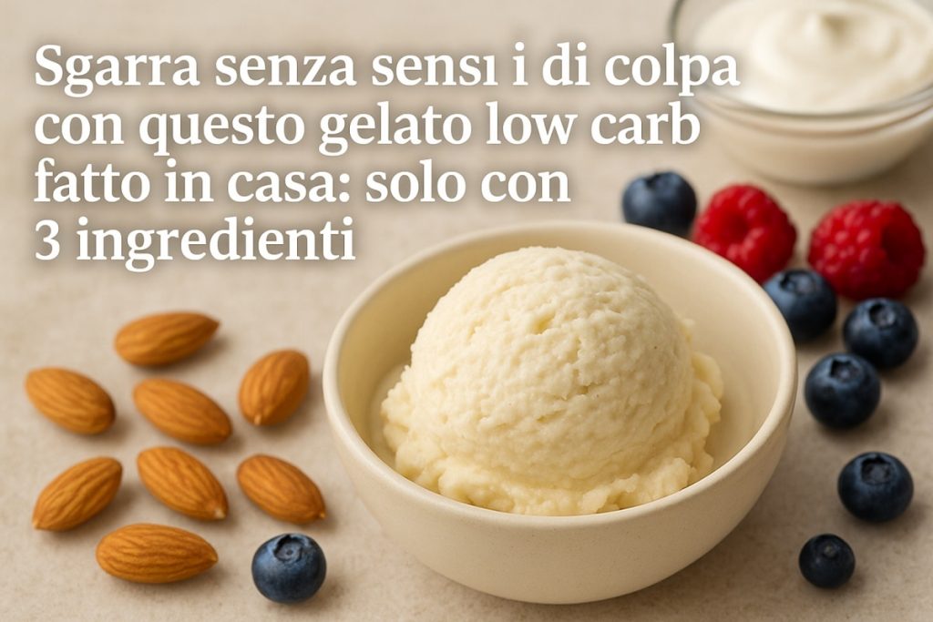 gelato low carb fatto in casa