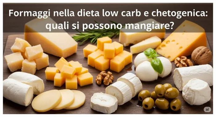 Formaggi nella dieta low carb e chetogenica quali mangiare