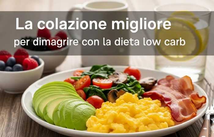 La colazione migliore per dimagrire con la dieta low carb