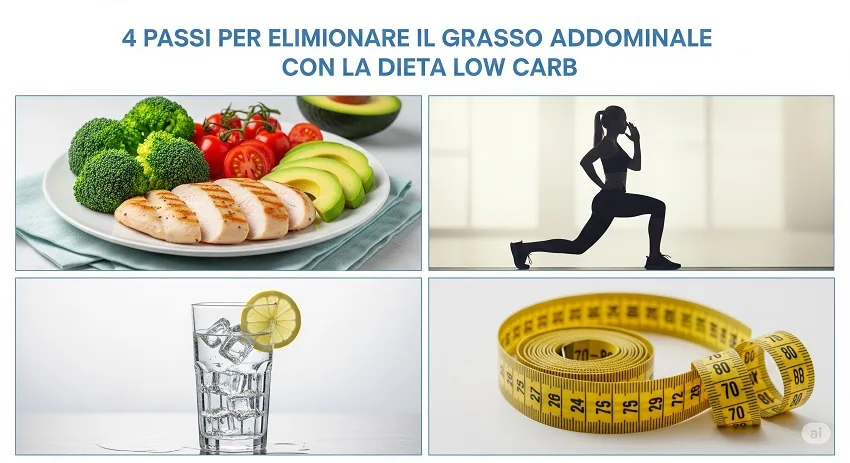 eliminare il grasso addominale
