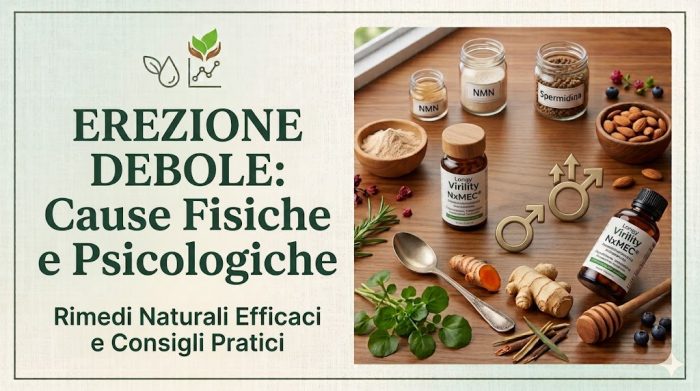 Erezione debole rimedi naturali